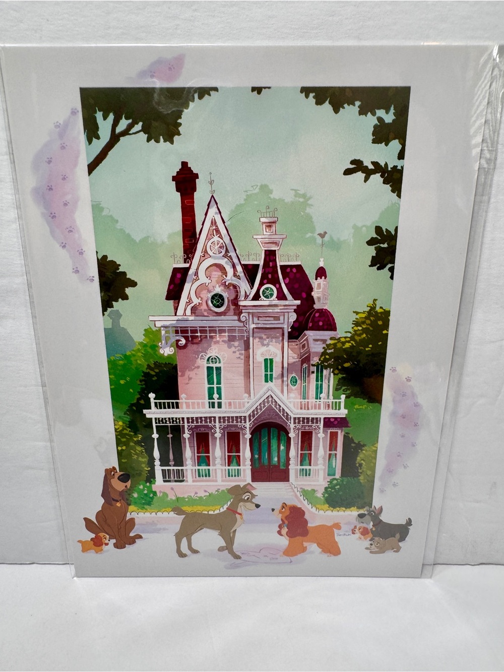 Disney postcard titled "A Dog's Tail" by Disney artist Steven Thompson. 5x7